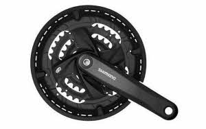 Shimano Kettenradgarnitur FC-M371 170 mm 44X32X22 Hosenschutz schwarz / Gänge 3x9