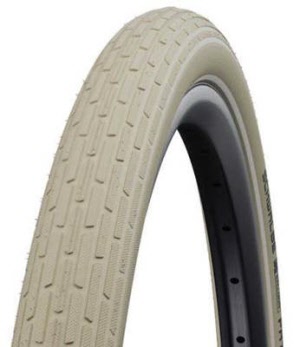 Schwalbe Pneu Fat Frank 28x2.00 Starr mit Reflexstreifen creme